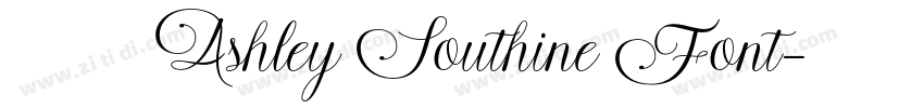 免费获取 Ashley Southine Font字体转换